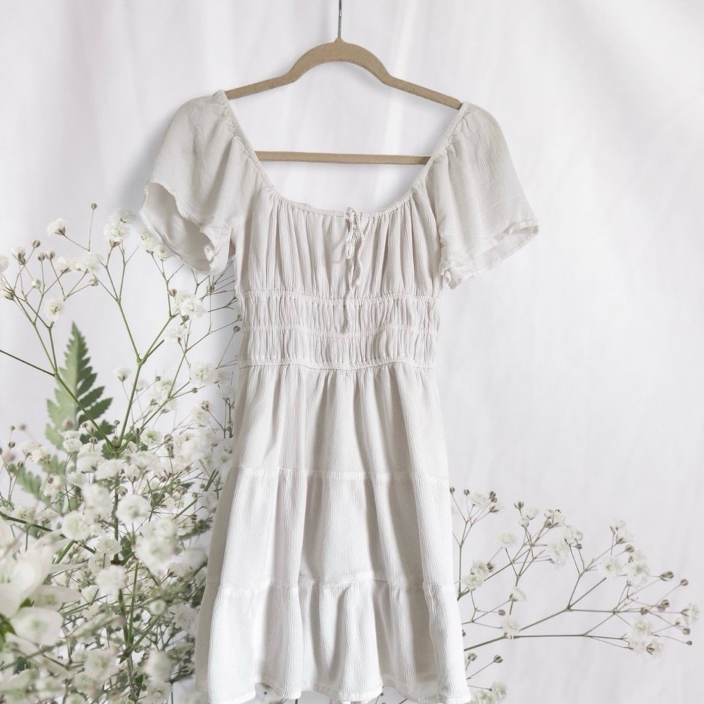Hollister White Romper Dress